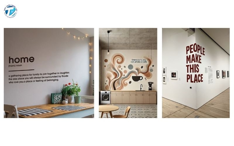 In decal dán tường với những mẫu hiện đại đẹp